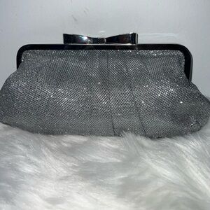 Style & CO Elegant Silver Clutch Bag